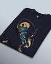 Samurai Fishing 4 Ukiyo-e Unisex Long Sleeve Tee - Samurai Original