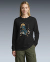 Samurai Fishing 4 Ukiyo-e Unisex Long Sleeve Tee - Samurai Original