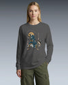 Samurai Fishing 4 Ukiyo-e Unisex Long Sleeve Tee - Samurai Original
