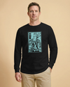 Samurai Fishing Ukiyo-e  Unisex Long Sleeve Tee No.5