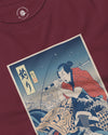 Samurai Fishing Ukiyo-e Unisex Long Sleeve Tee