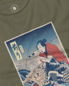 Samurai Fishing Ukiyo-e Unisex Long Sleeve Tee