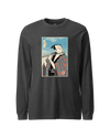Samurai Flute Player Music Ukiyo-e Unisex Long Sleeve Tee