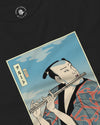 Samurai Flute Player Music Ukiyo-e Unisex Long Sleeve Tee