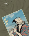 Samurai Flute Player Music Ukiyo-e Unisex Long Sleeve Tee