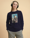 Samurai Flute Player Music Ukiyo-e Unisex Long Sleeve Tee