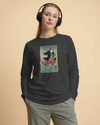 Samurai Football Player Ukiyo-e Unisex Long Sleeve Tee