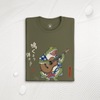 Samurai Frog Acoustic Guitar Organic T-Shirt - Samurai Original