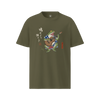 Samurai Frog Acoustic Guitar Organic T-Shirt Khaki - Samurai Original