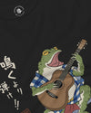 Samurai Frog Acoustic Guitar Unisex Long Sleeve Tee - Samurai Original