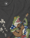 Samurai Frog Acoustic Guitar Unisex Long Sleeve Tee - Samurai Original