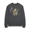 Samurai Frog Acoustic Guitar Unisex Sweatshirt Dark Heather - Samurai Original
