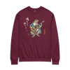 Samurai Frog Acoustic Guitar Unisex Sweatshirt Maroon - Samurai Original