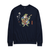 Samurai Frog Acoustic Guitar Unisex Sweatshirt Navy - Samurai Original