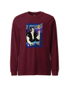 Samurai Gamer 2 Streamer Ukiyo-e Unisex Long Sleeve Tee Maroon - Samurai Original