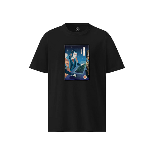 Samurai Gamer Streamer Ukiyo-e Unisex organic t-shirt