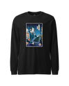 Samurai Gamer Streamer Ukiyo-e Unisex Long Sleeve Tee Black - Samurai Original