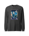 Samurai Gamer Streamer Ukiyo-e Unisex Long Sleeve Tee Dark Grey Heather - Samurai Original