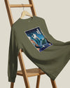 Samurai Gamer Streamer Ukiyo-e Unisex Long Sleeve Tee - Samurai Original