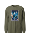 Samurai Gamer Streamer Ukiyo-e Unisex Long Sleeve Tee Military Green - Samurai Original