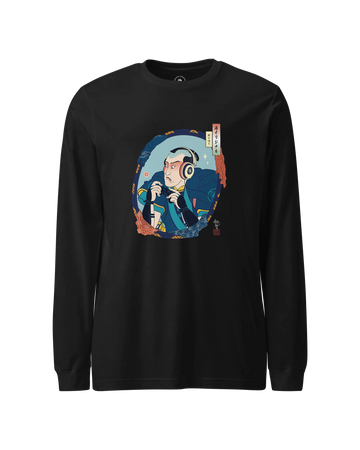 Samurai Gamer  Ukiyo-e 3 Unisex Long Sleeve Tee