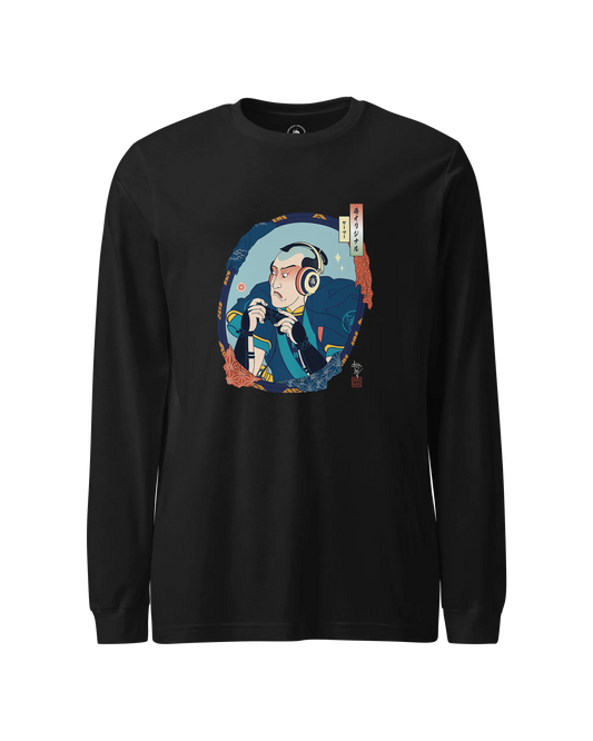 Samurai Gamer  Ukiyo-e 3 Unisex Long Sleeve Tee