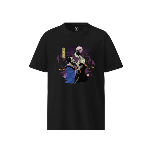 Samurai Geisha Skeleton Halloween Unisex organic t-shirt