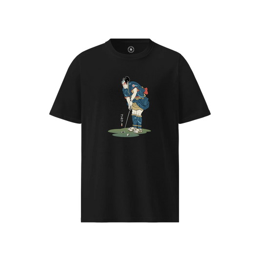 Samurai Golf Player Ukiyo-e Unisex organic t-shirt No.2