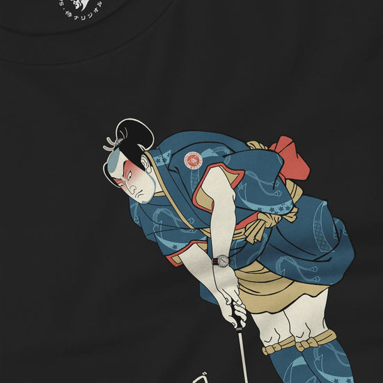 Samurai Golf Player Ukiyo-e 2 Unisex Long Sleeve Tee - Samurai Original
