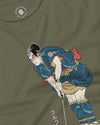 Samurai Golf Player Ukiyo-e 2 Unisex Long Sleeve Tee - Samurai Original