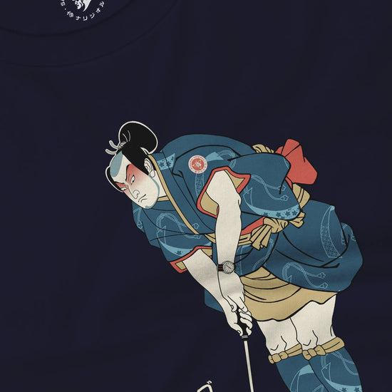 Samurai Golf Player Ukiyo-e 2 Unisex Long Sleeve Tee - Samurai Original