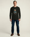 Samurai Golf Player Ukiyo-e Unisex Long Sleeve Tee - Samurai Original