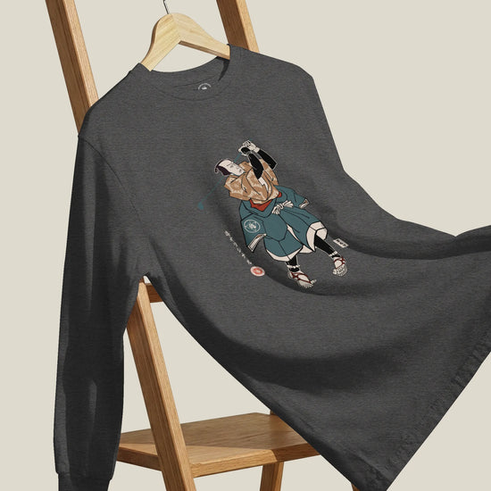 Samurai Golf Player Ukiyo-e Unisex Long Sleeve Tee - Samurai Original