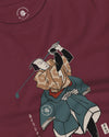 Samurai Golf Player Ukiyo-e Unisex Long Sleeve Tee - Samurai Original