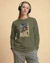 Samurai Graphic Design Ukiyo-e Unisex Long Sleeve Tee