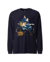 Samurai Guitar Electric Japanese Ukiyo-e Unisex Long Sleeve Tee No.2