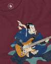 Samurai Guitar Electric Japanese Ukiyo-e Unisex Long Sleeve Tee No.2