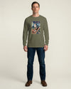 Samurai Guitar Player 2 Music Ukiyo-e Unisex Long Sleeve Tee