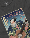 Samurai Guitar Player 2 Music Ukiyo-e Unisex Long Sleeve Tee