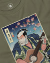 Samurai Guitar Player 2 Music Ukiyo-e Unisex Long Sleeve Tee