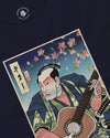 Samurai Guitar Player 2 Music Ukiyo-e Unisex Long Sleeve Tee