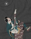 Samurai Guitar Player Music Ukiyo-e Unisex Long Sleeve Tee - Samurai Original