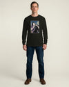 Samurai Harmonica Player Music Ukiyo-e Unisex Long Sleeve Tee - Samurai Original