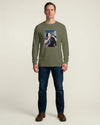 Samurai Harmonica Player Music Ukiyo-e Unisex Long Sleeve Tee - Samurai Original