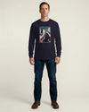 Samurai Harmonica Player Music Ukiyo-e Unisex Long Sleeve Tee - Samurai Original
