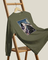 Samurai Harmonica Player Music Ukiyo-e Unisex Long Sleeve Tee - Samurai Original