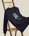 Samurai Hiking Japanese Ukiyo-e Unisex Long Sleeve Tee