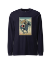 Samurai Horse Racing Ukiyo-e Unisex Long Sleeve Tee