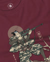 Samurai Hunting Prey Ukiyo-e Unisex Long Sleeve Tee