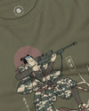 Samurai Hunting Prey Ukiyo-e Unisex Long Sleeve Tee